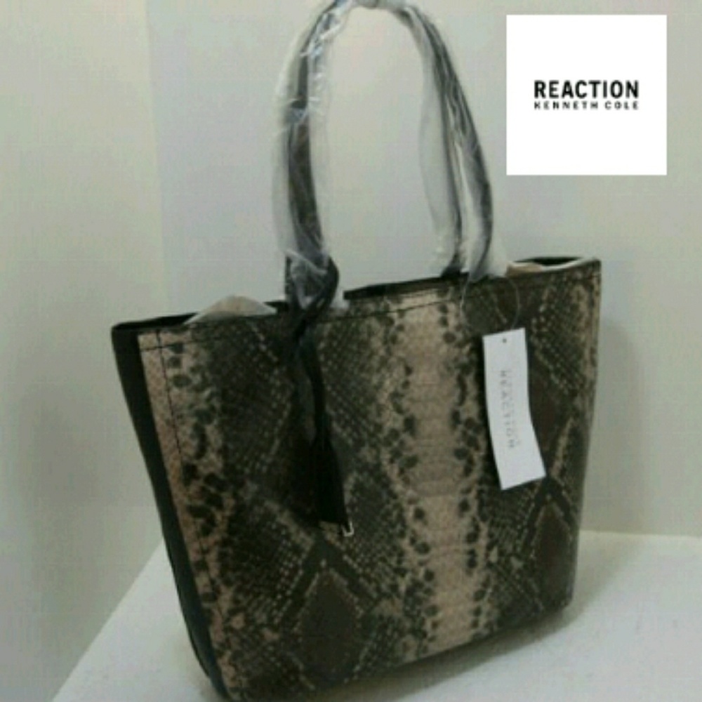 🎅💝Kenneth Cole Python-Snake Tote Purse - Picture 3 of 6